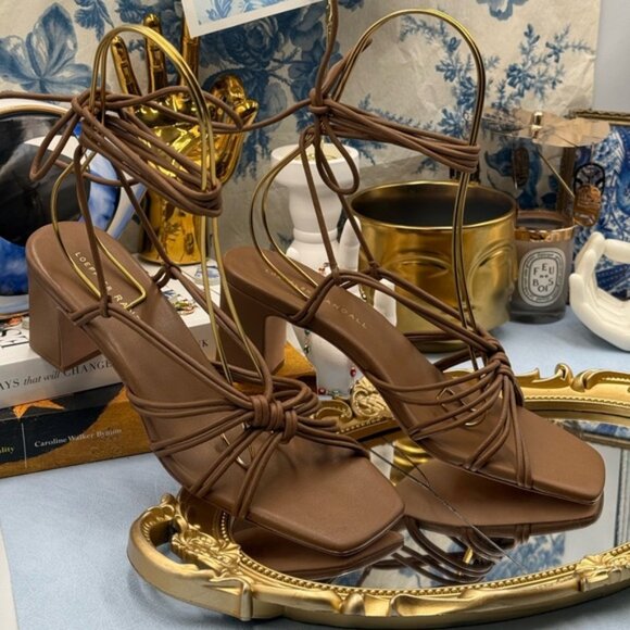 🆕 LOEFFLER RANDALL 🧿 NWOT Ryder Leather Knotted Sandals, Chocolate Brown, Sz 7 - Picture 6 of 16